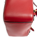 Shoulder Bag GG Marmont Backpack Red Quilted Chevron Calfskin Leather