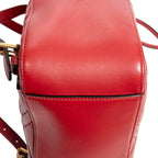 Shoulder Bag GG Marmont Backpack Red Quilted Chevron Calfskin Leather