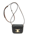 Bandolera Mini Triomphe Lona Revestida Triomphe Color Tan