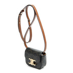 Bandolera Mini Triomphe Lona Revestida Triomphe Color Tan