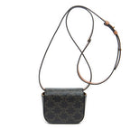 Bandolera Mini Triomphe Lona Revestida Triomphe Color Tan