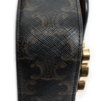 Bandolera Mini Triomphe Lona Revestida Triomphe Color Tan
