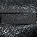 Shoulder Bag Mini Papier A4 Tote Black Grained Calfskin Leather