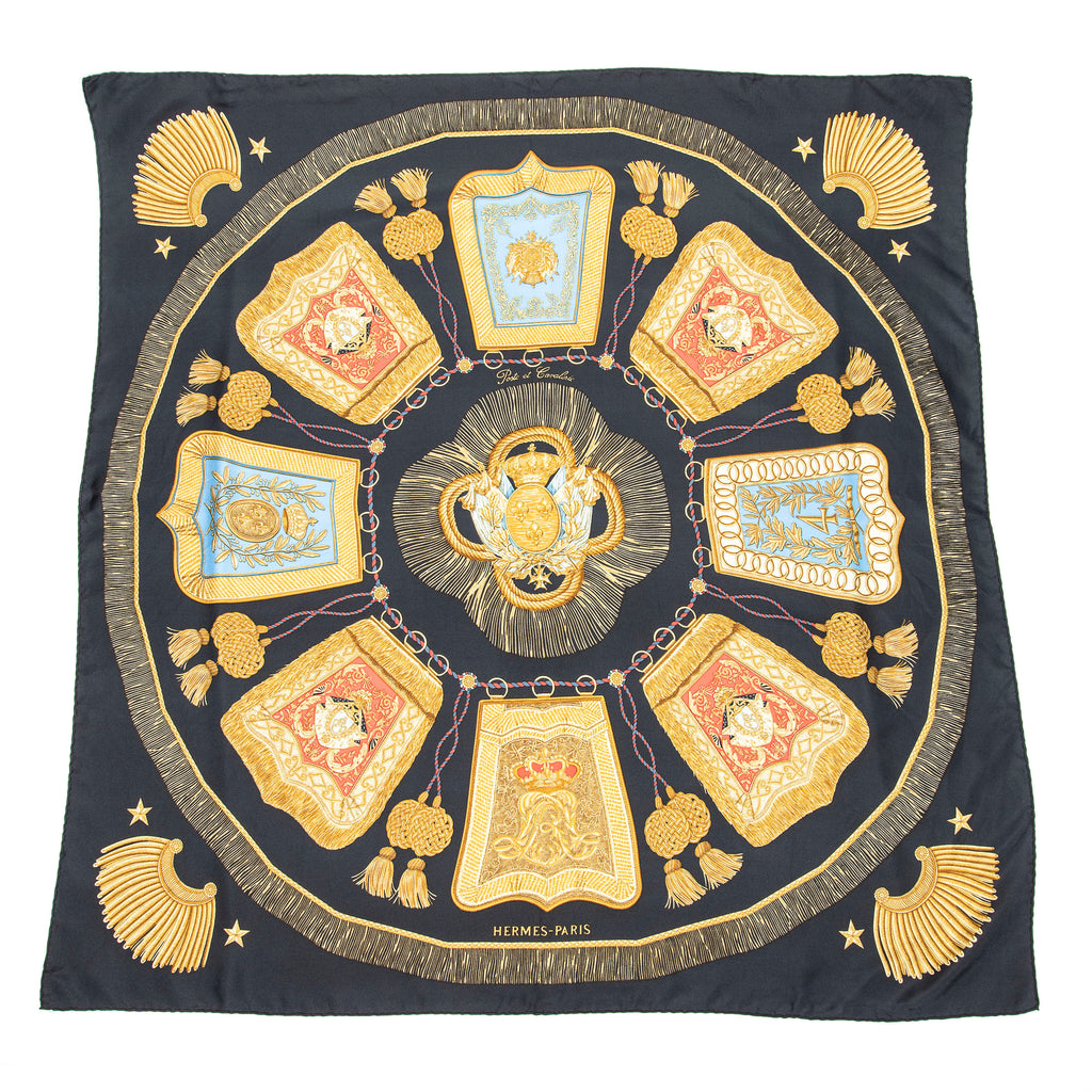 Scarf Scarf Black 100% Twill Silk