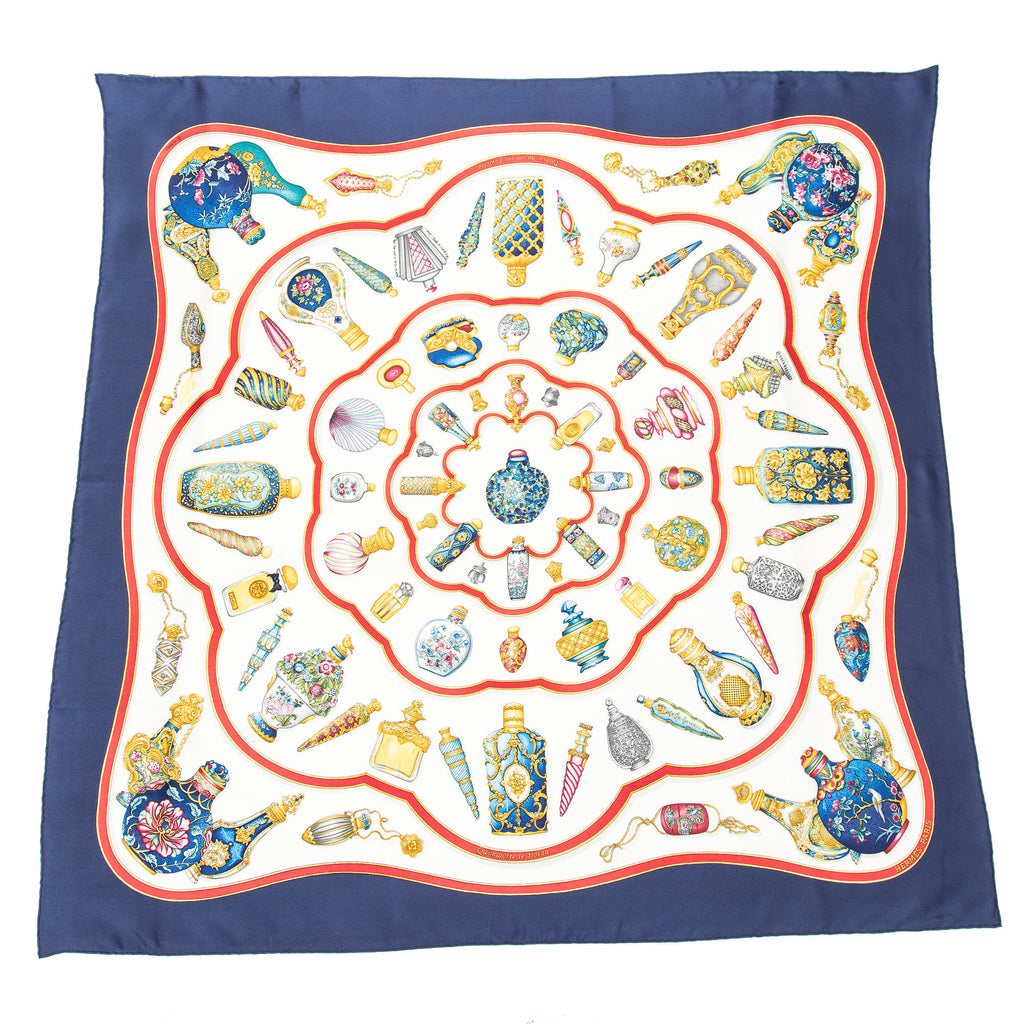 Scarf Scarf Navy Blue 100% Twill Silk