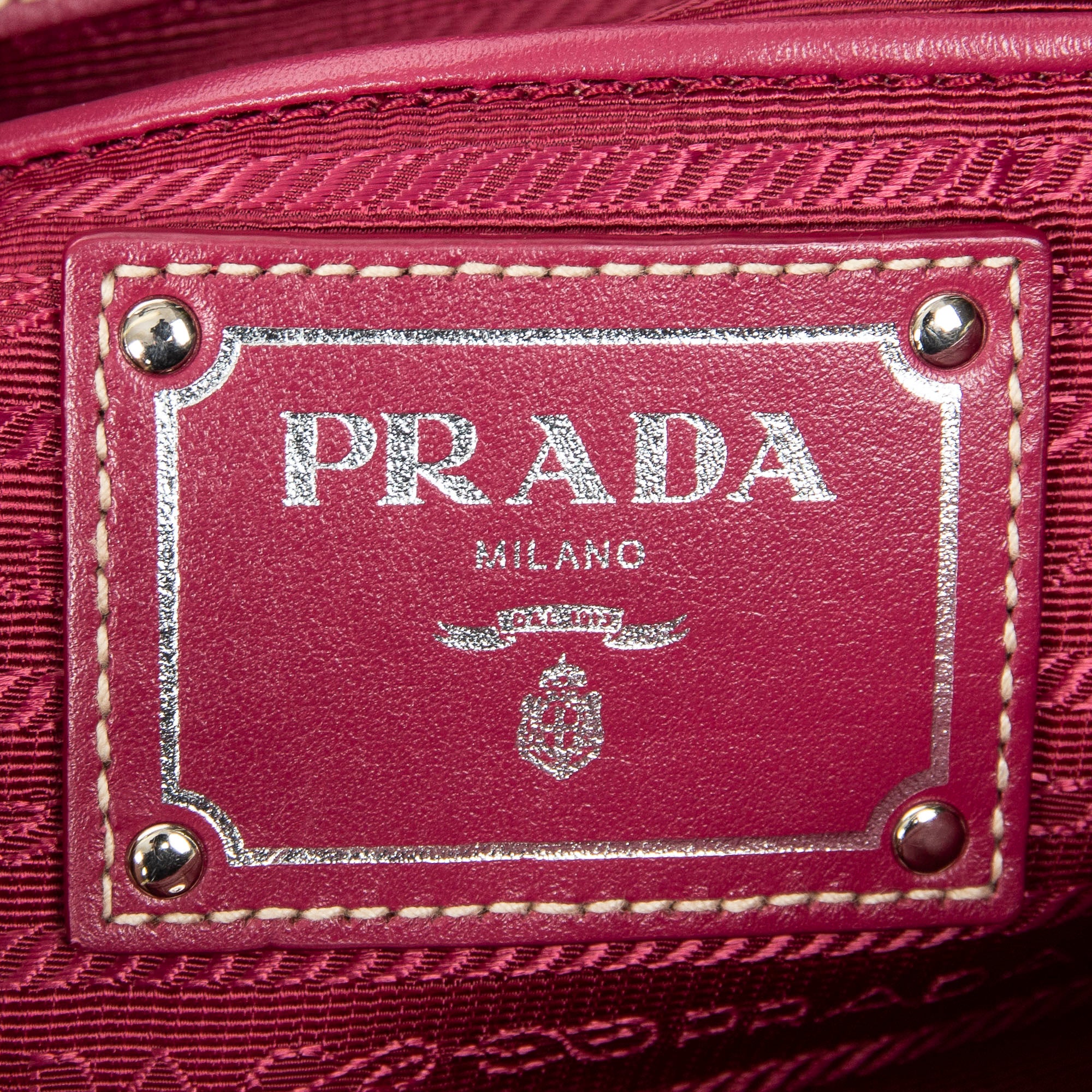 Shoulder Bag Open Tote Fuchsia Pink Nylon Canvas