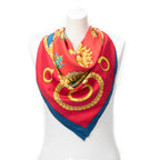 Scarf Scarf Red 100% Twill Silk