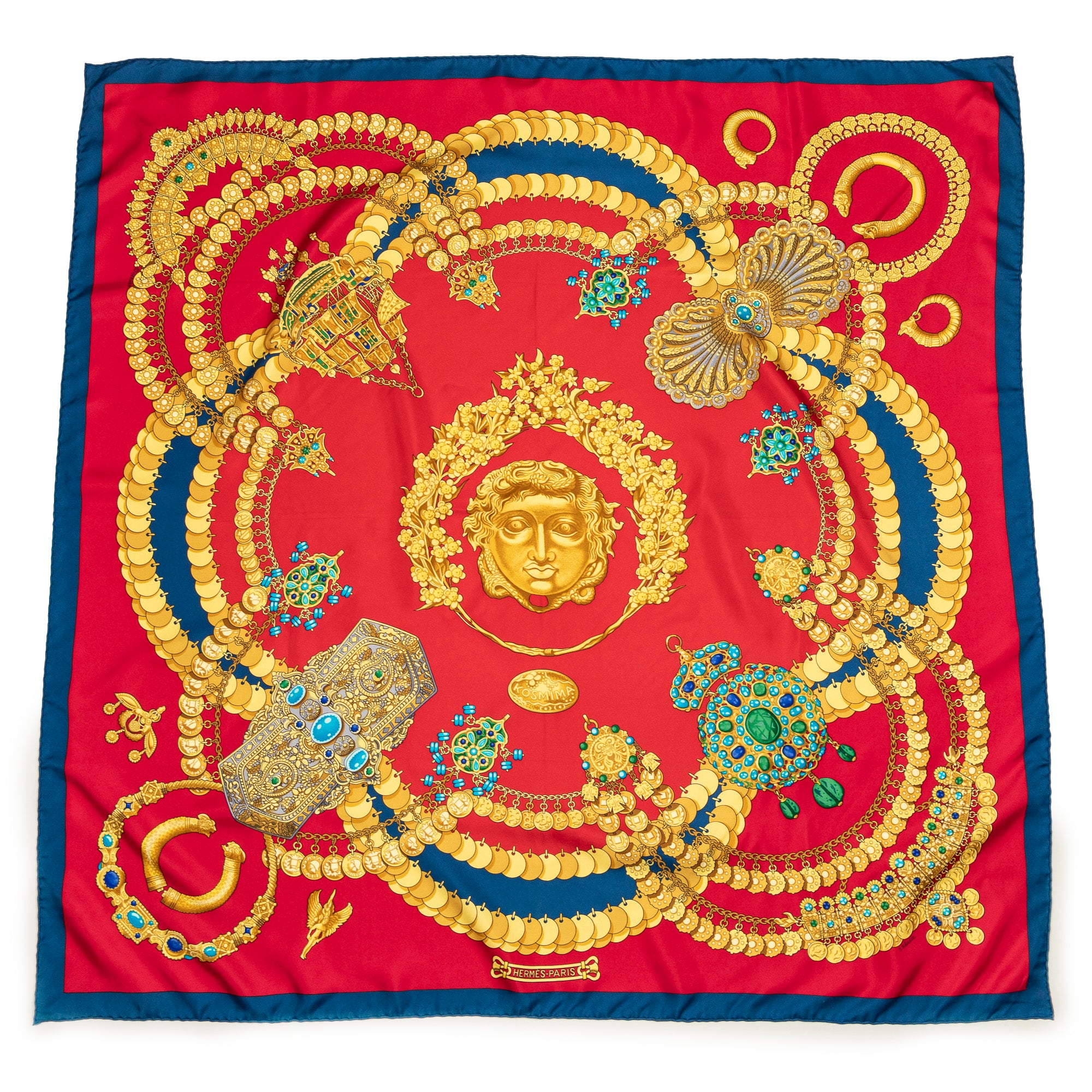 Scarf Scarf Red 100% Twill Silk
