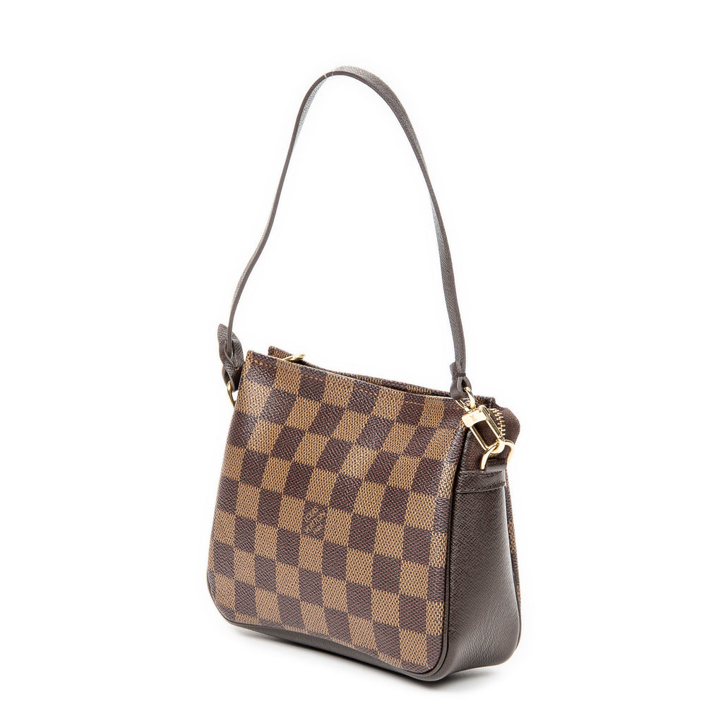 Handbag Trousse Make Up Pouch Brown Damier Ebene