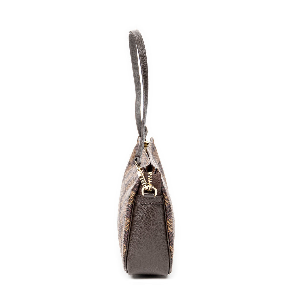 Handbag Trousse Make Up Pouch Brown Damier Ebene