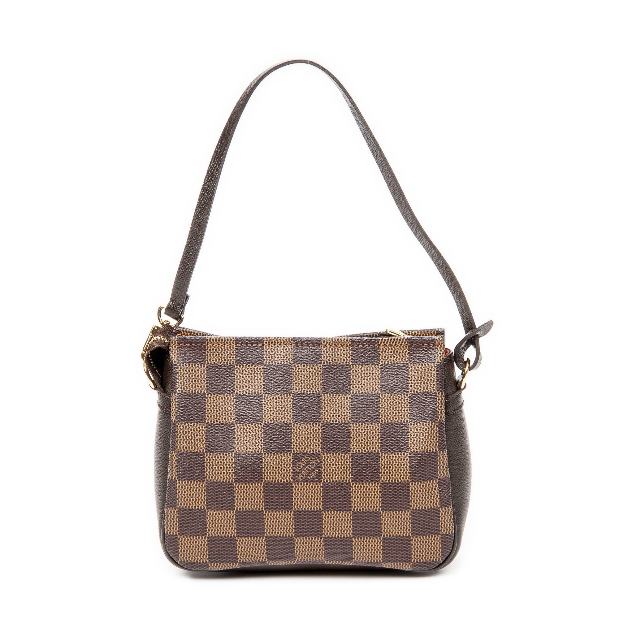 Handbag Trousse Make Up Pouch Brown Damier Ebene