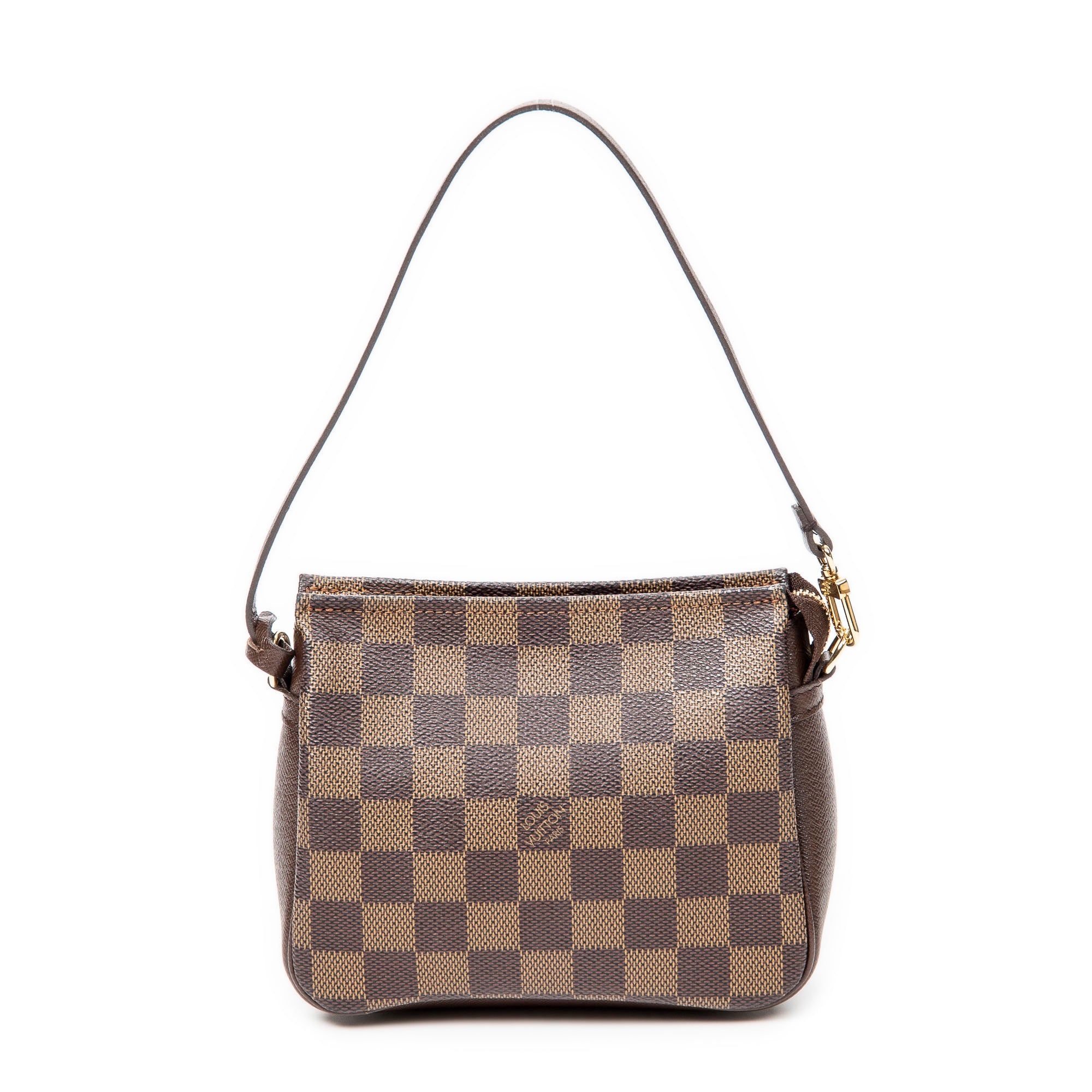 Handbag Trousse Make Up Pouch Brown Damier Ebene