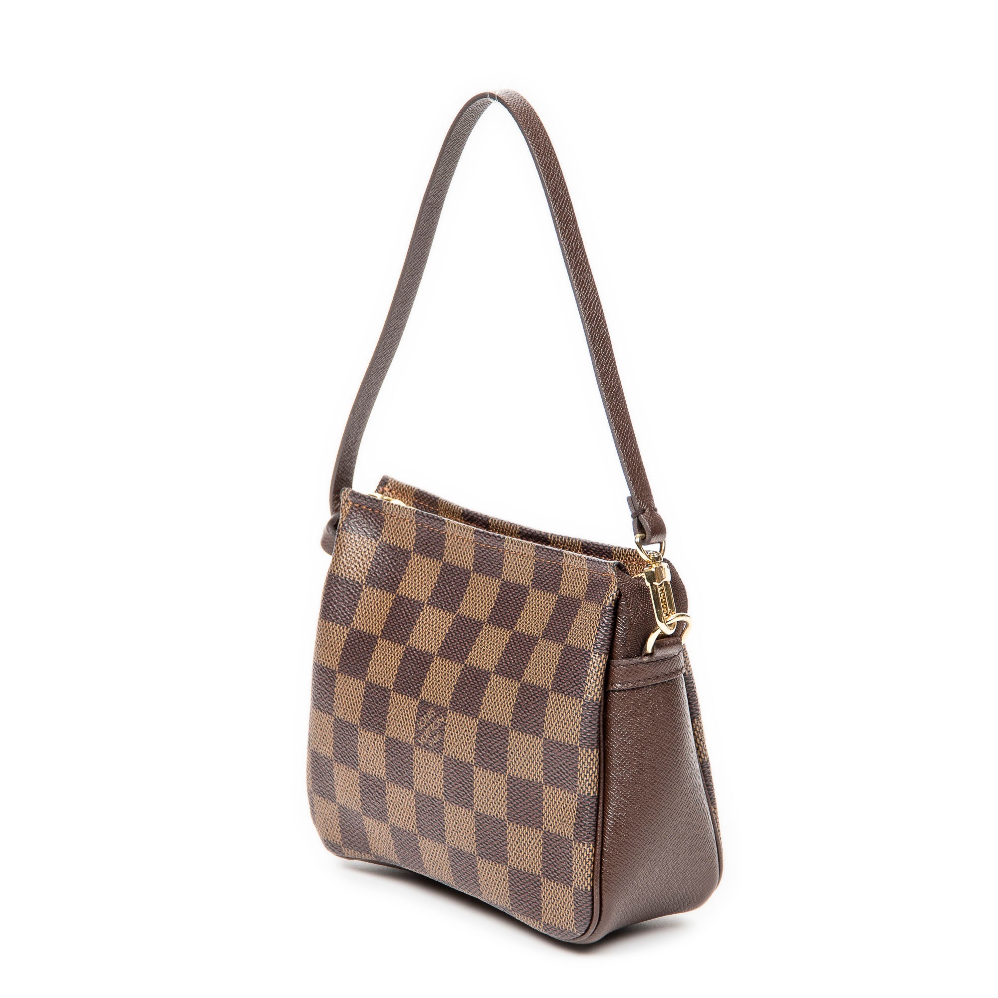 Handbag Trousse Make Up Pouch Brown Damier Ebene