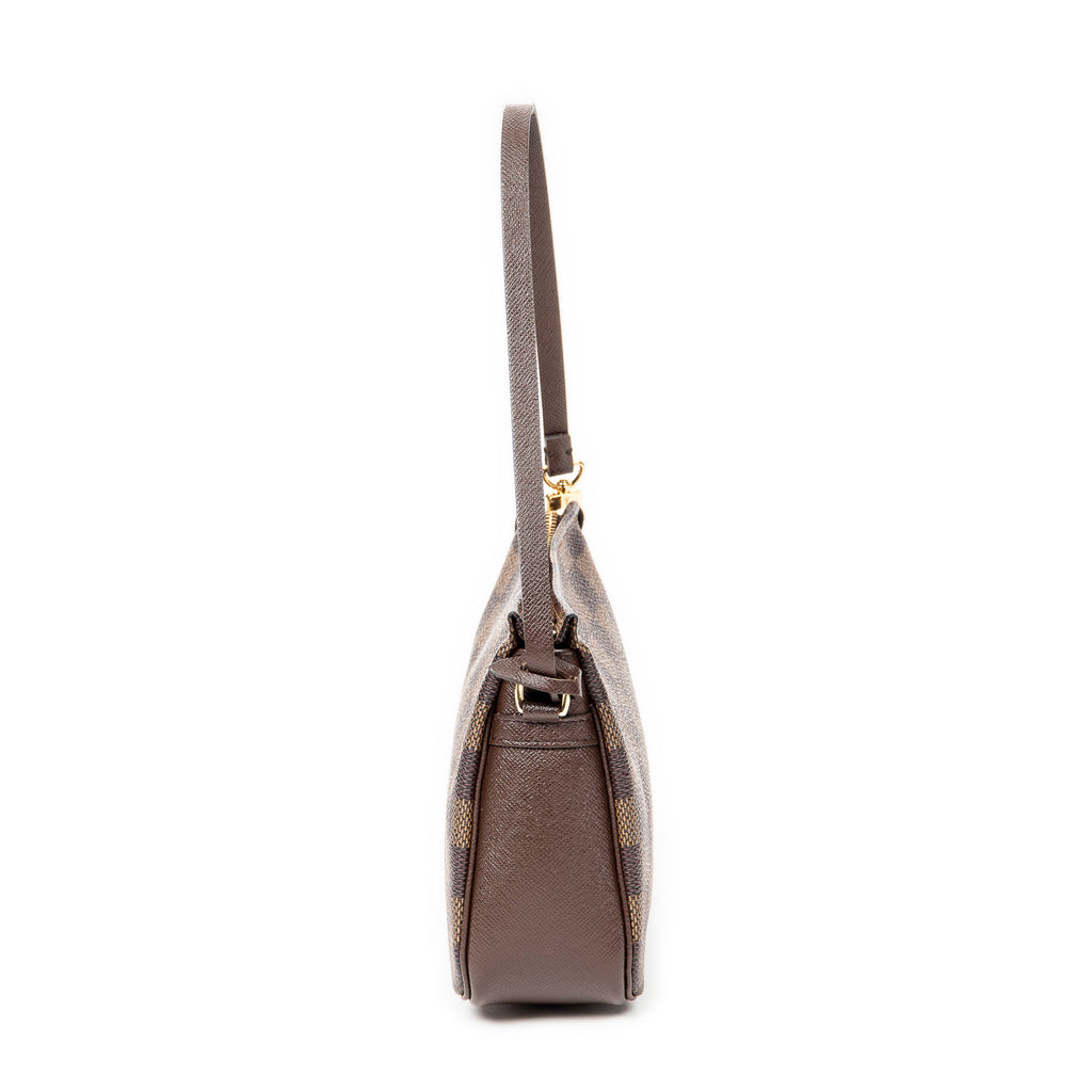 Handbag Trousse Make Up Pouch Brown Damier Ebene