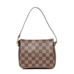 Handbag Trousse Make Up Pouch Brown Damier Ebene