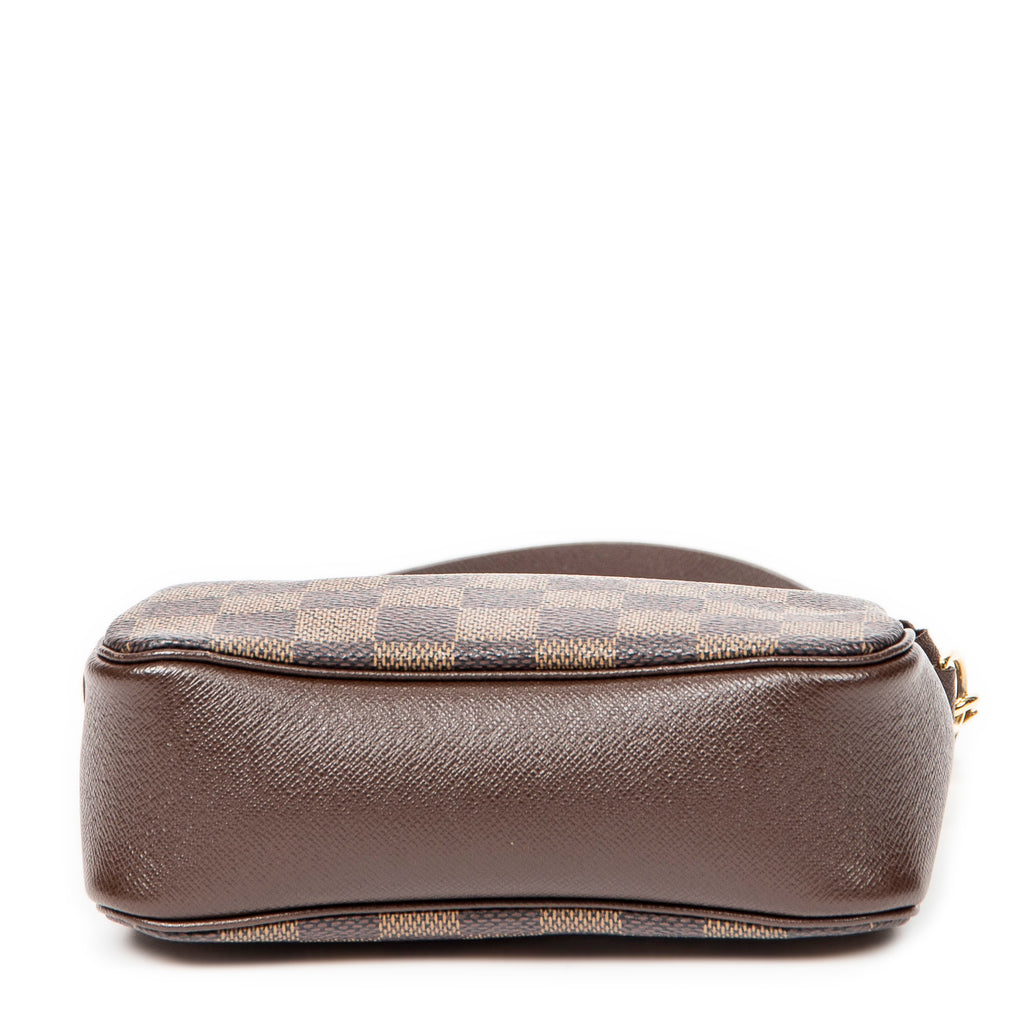 Handbag Trousse Make Up Pouch Brown Damier Ebene