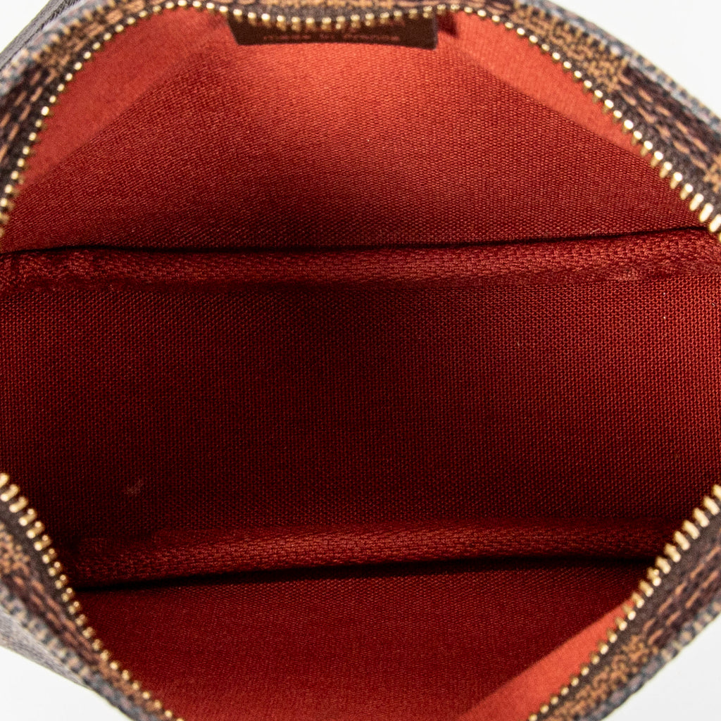 Handbag Trousse Make Up Pouch Brown Damier Ebene