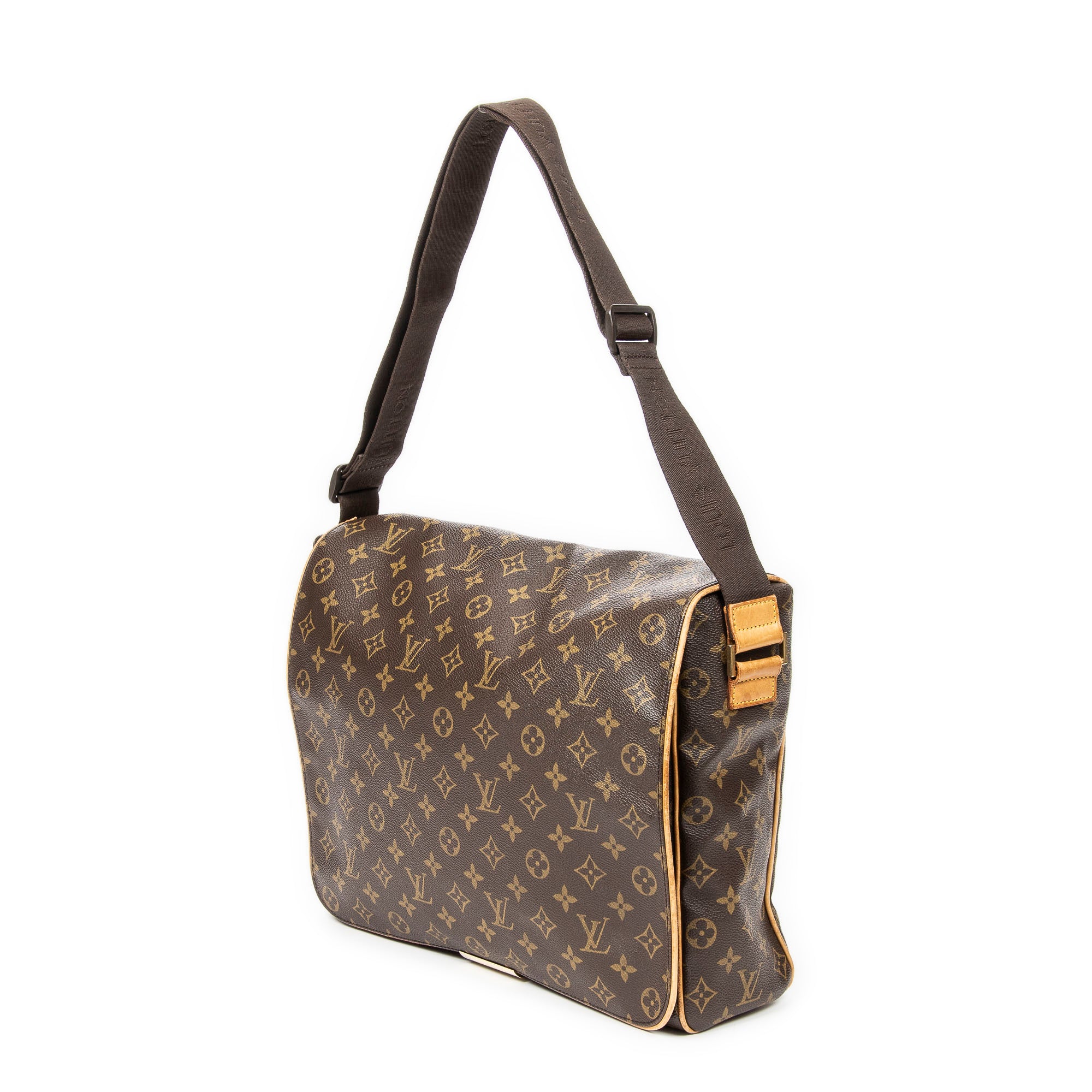 Shoulder Bag Abbesses Brown Monogram Canvas