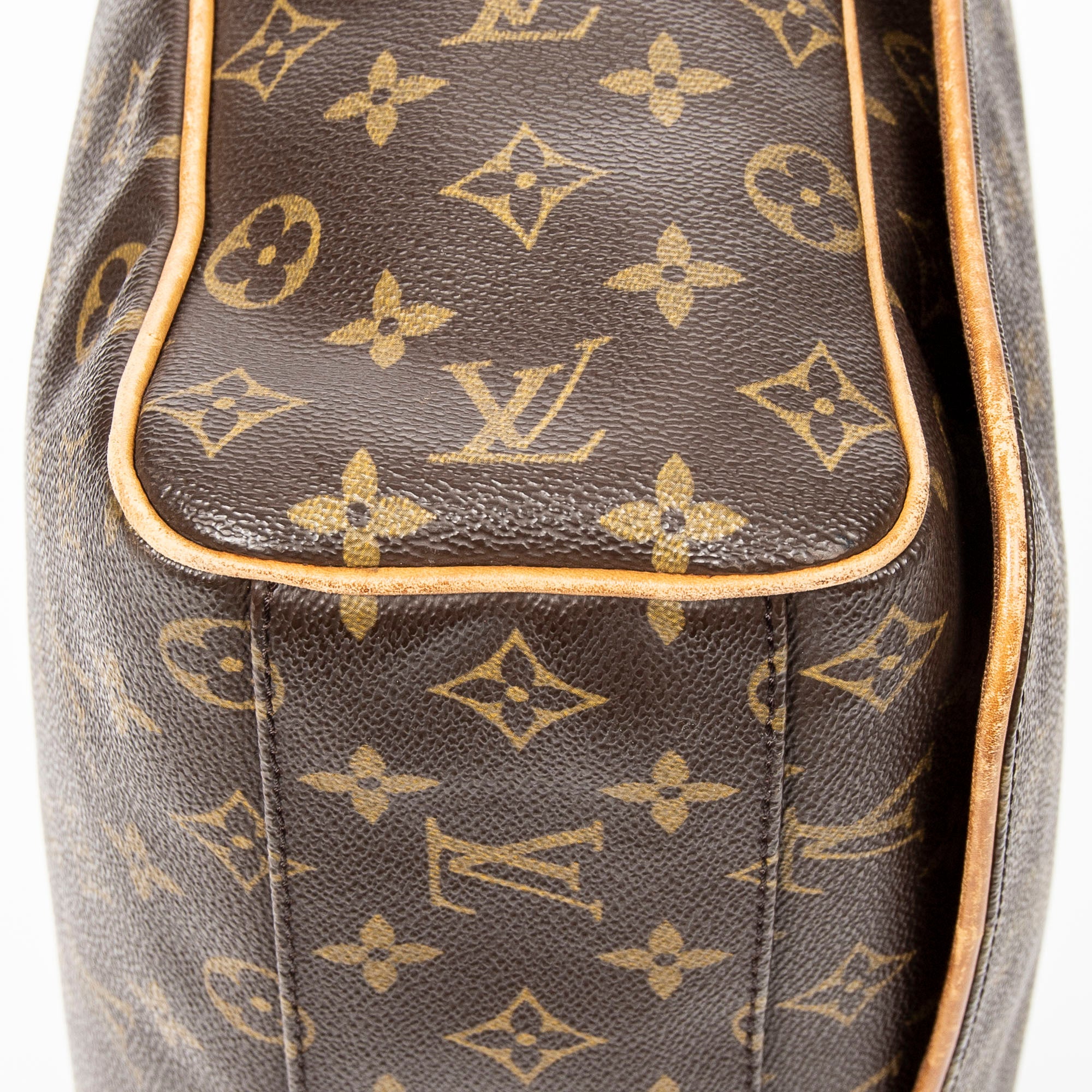 Shoulder Bag Abbesses Brown Monogram Canvas