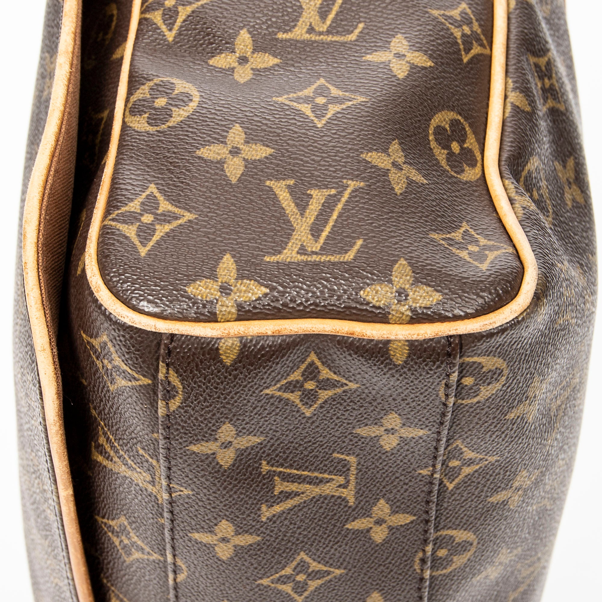 Shoulder Bag Abbesses Brown Monogram Canvas