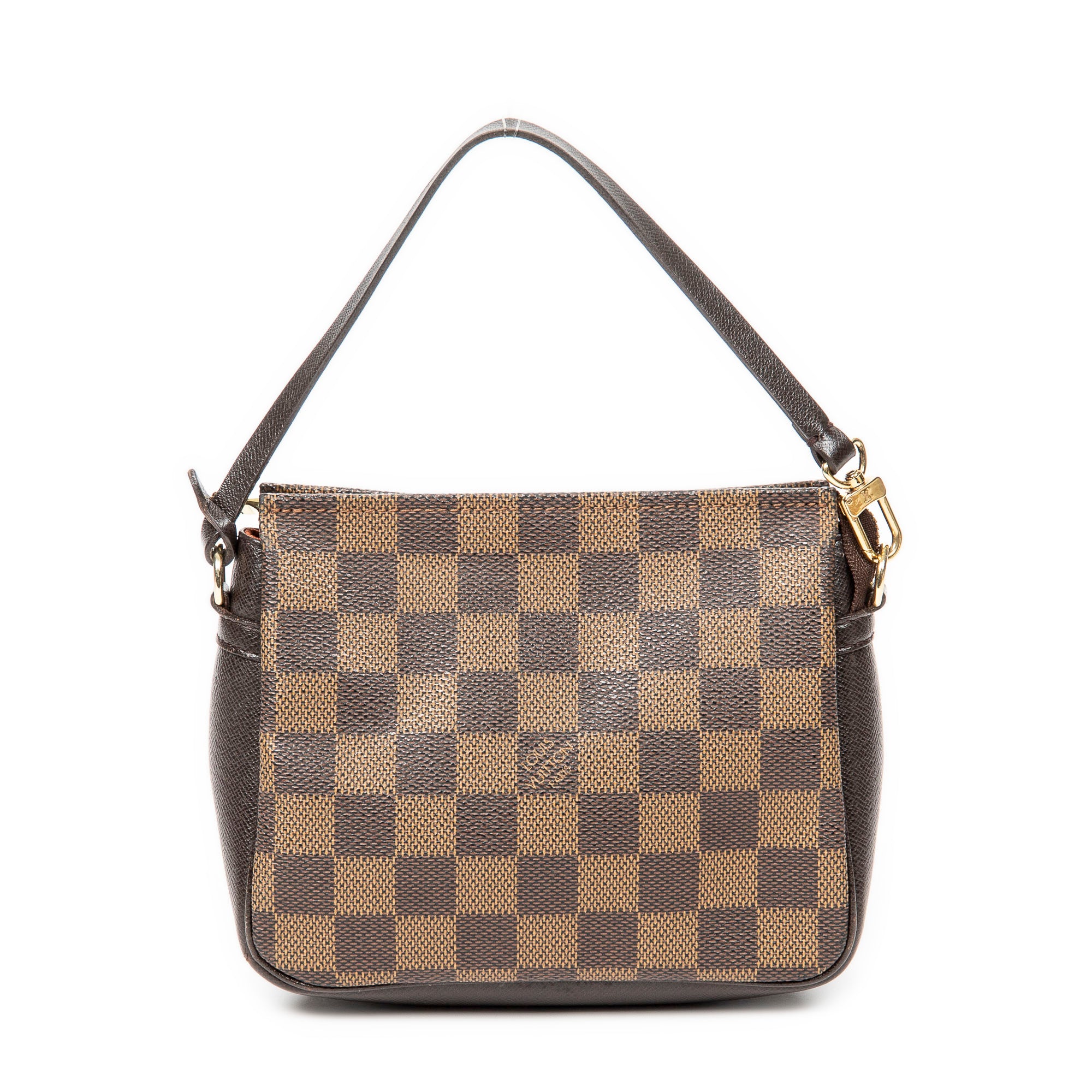 Handbag Trousse Make Up Pouch Brown Damier Ebene