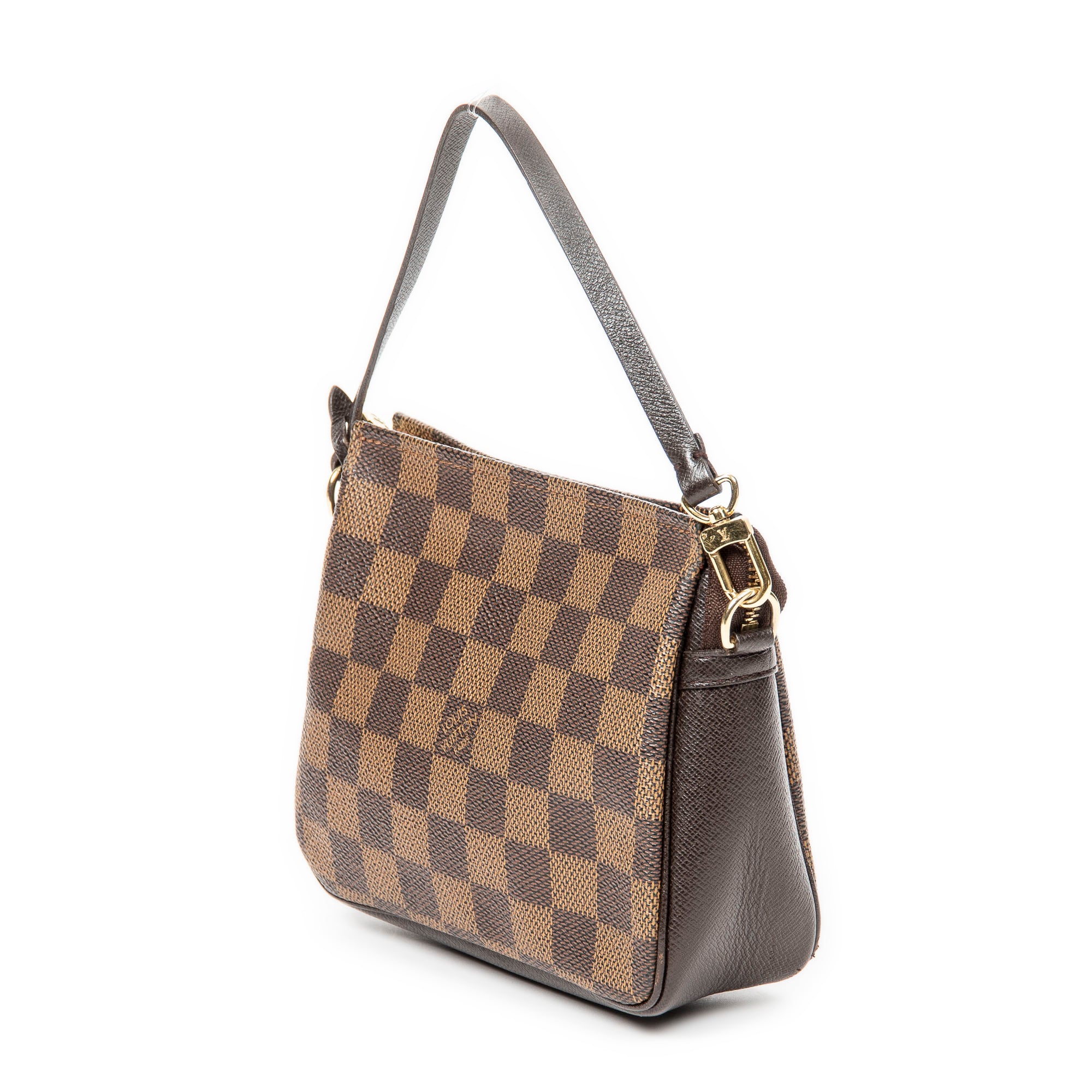 Handbag Trousse Make Up Pouch Brown Damier Ebene