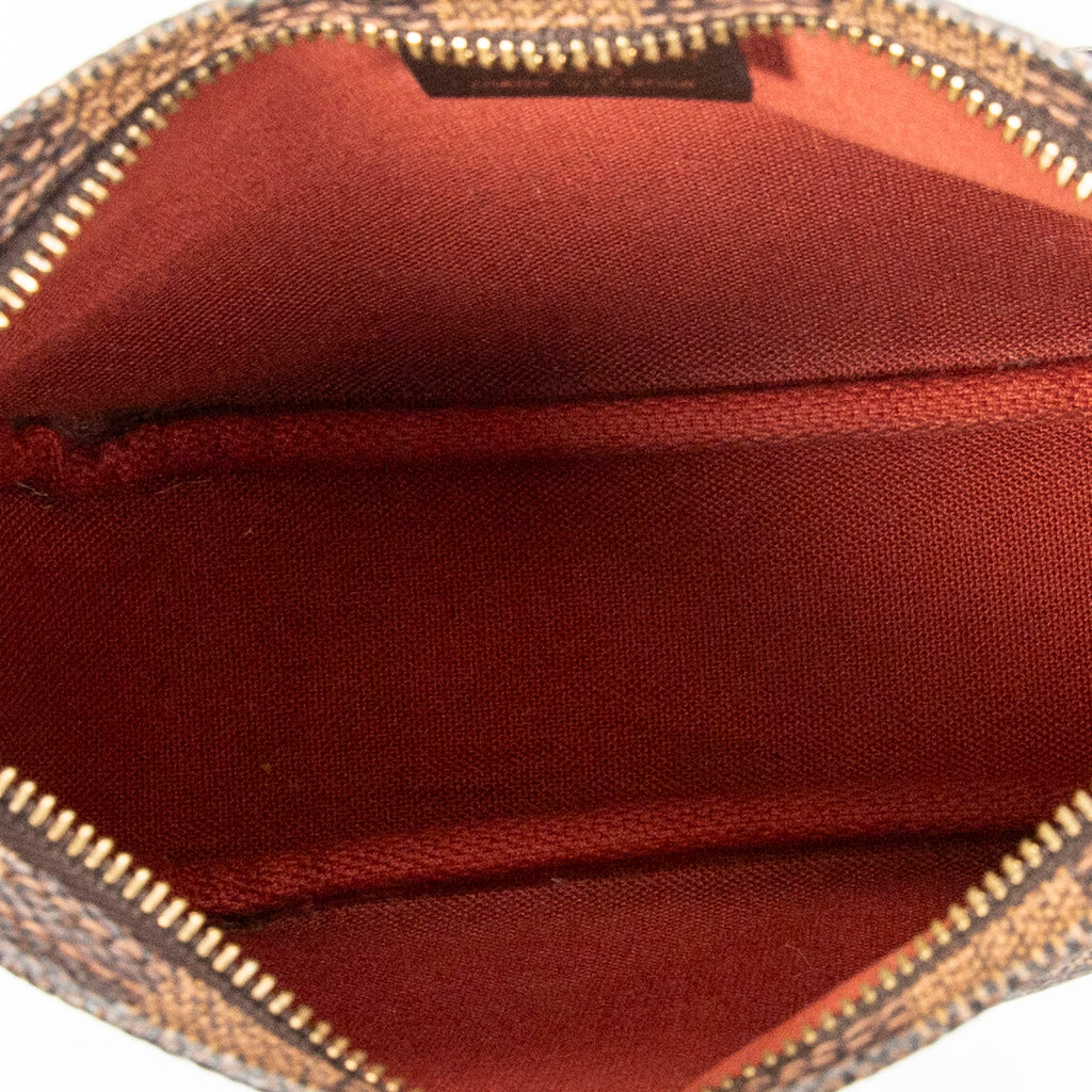Handbag Trousse Make Up Pouch Brown Damier Ebene