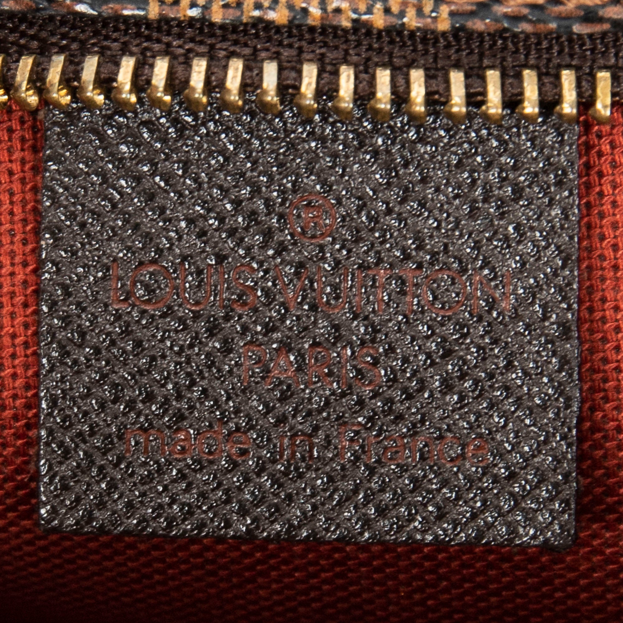 Handbag Trousse Make Up Pouch Brown Damier Ebene