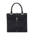 Shoulder Bag Jackie Tote Black Monogrammed Canvas