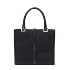 Shoulder Bag Jackie Tote Black Monogrammed Canvas