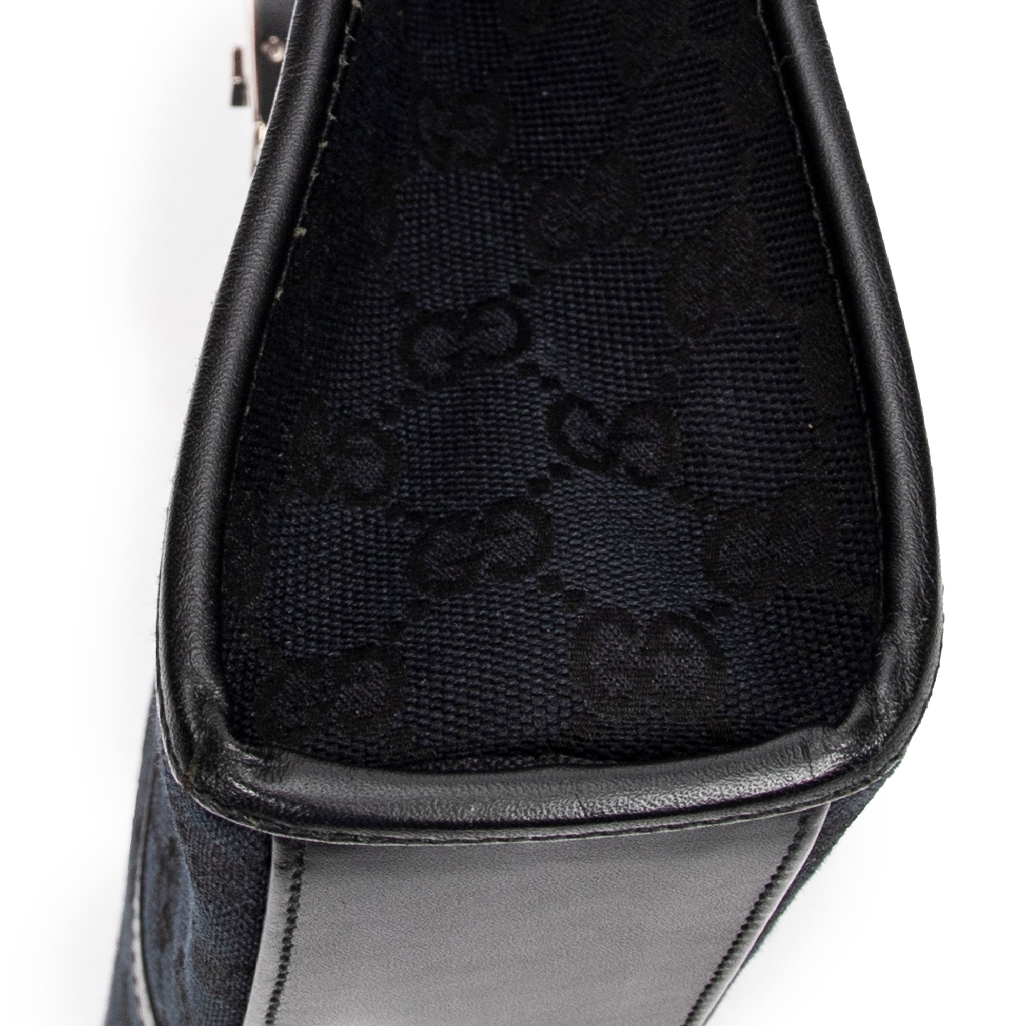 Shoulder Bag Jackie Tote Black Monogrammed Canvas