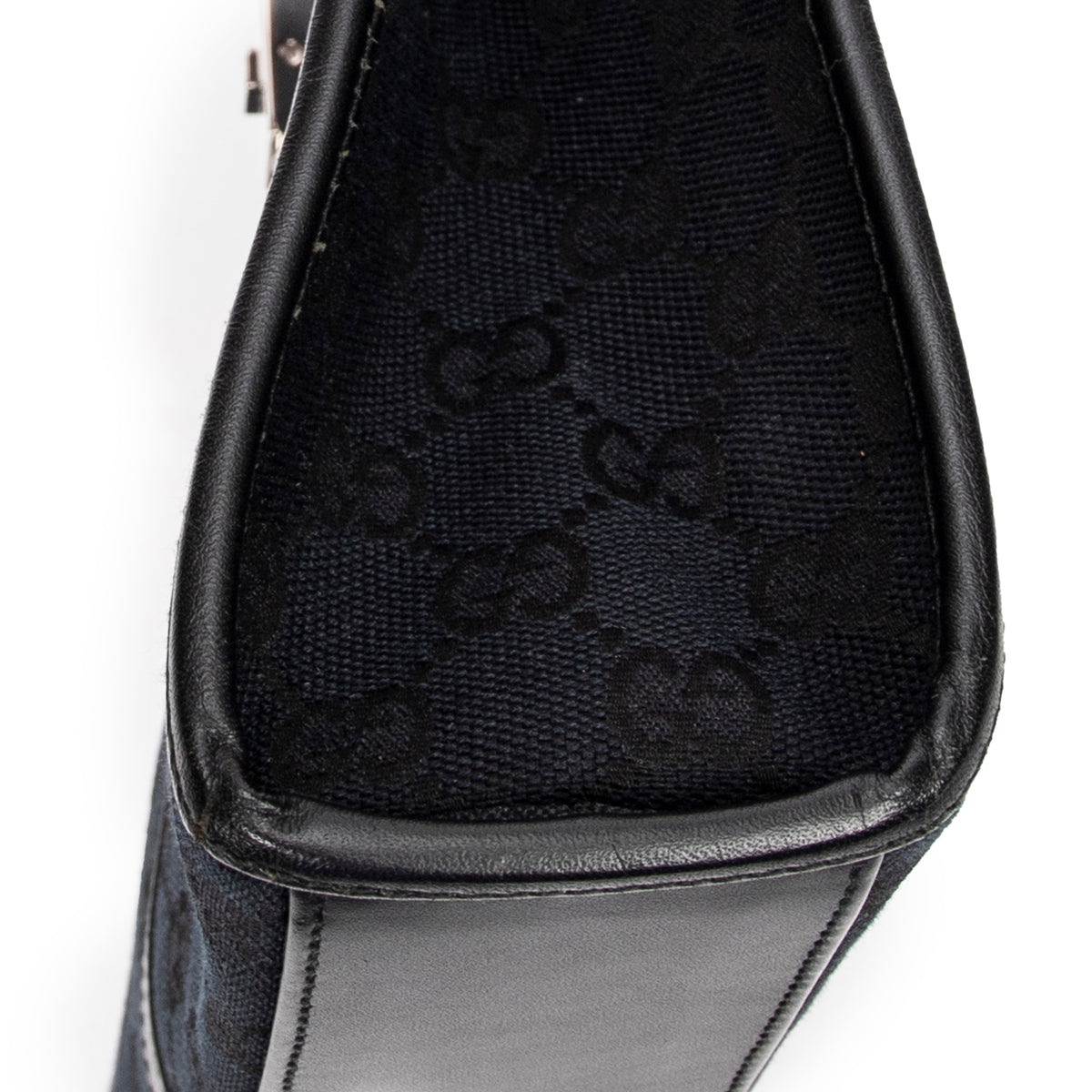 Shoulder Bag Jackie Tote Black Monogrammed Canvas