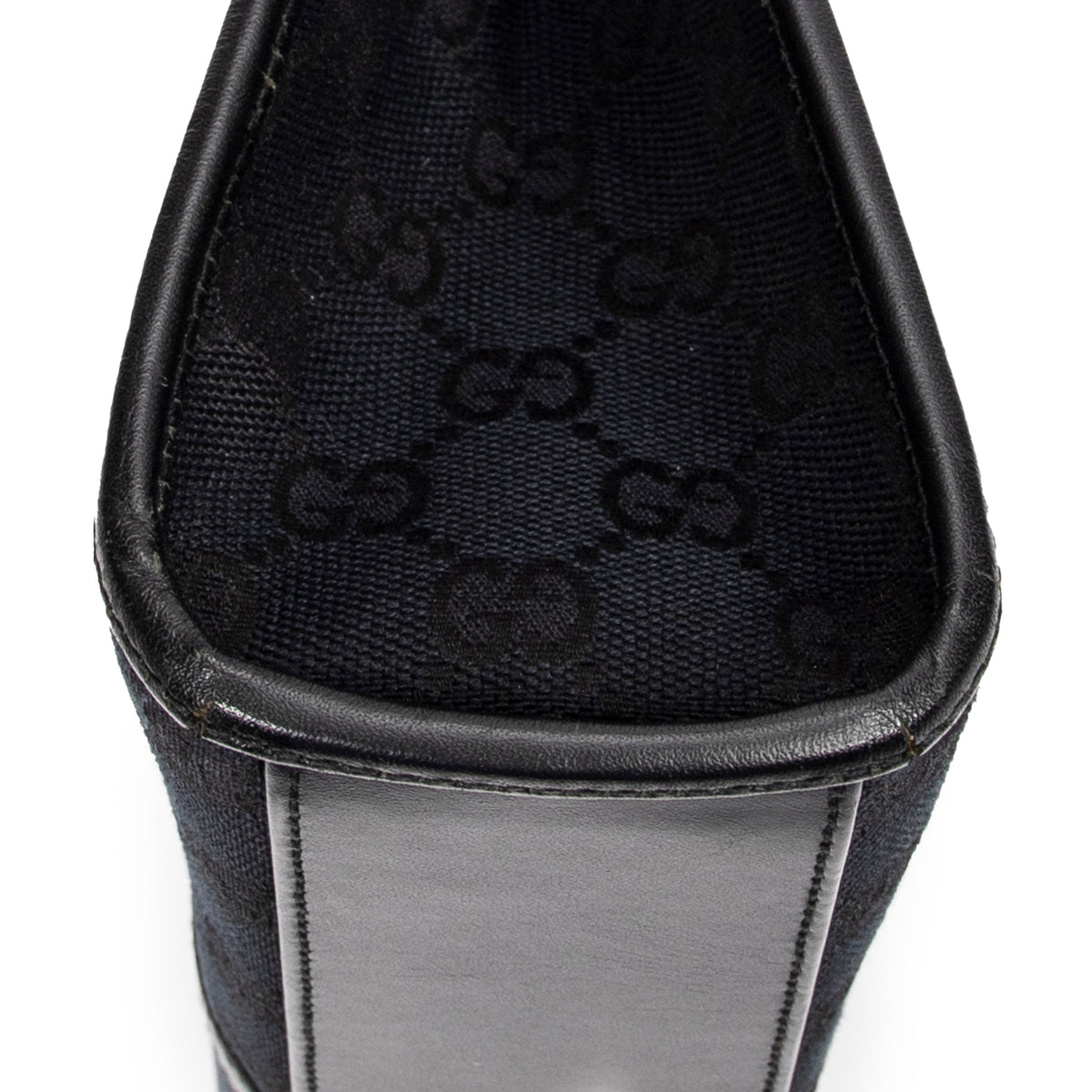 Shoulder Bag Jackie Tote Black Monogrammed Canvas