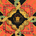 Scarf Scarf Red 100% Twill Silk