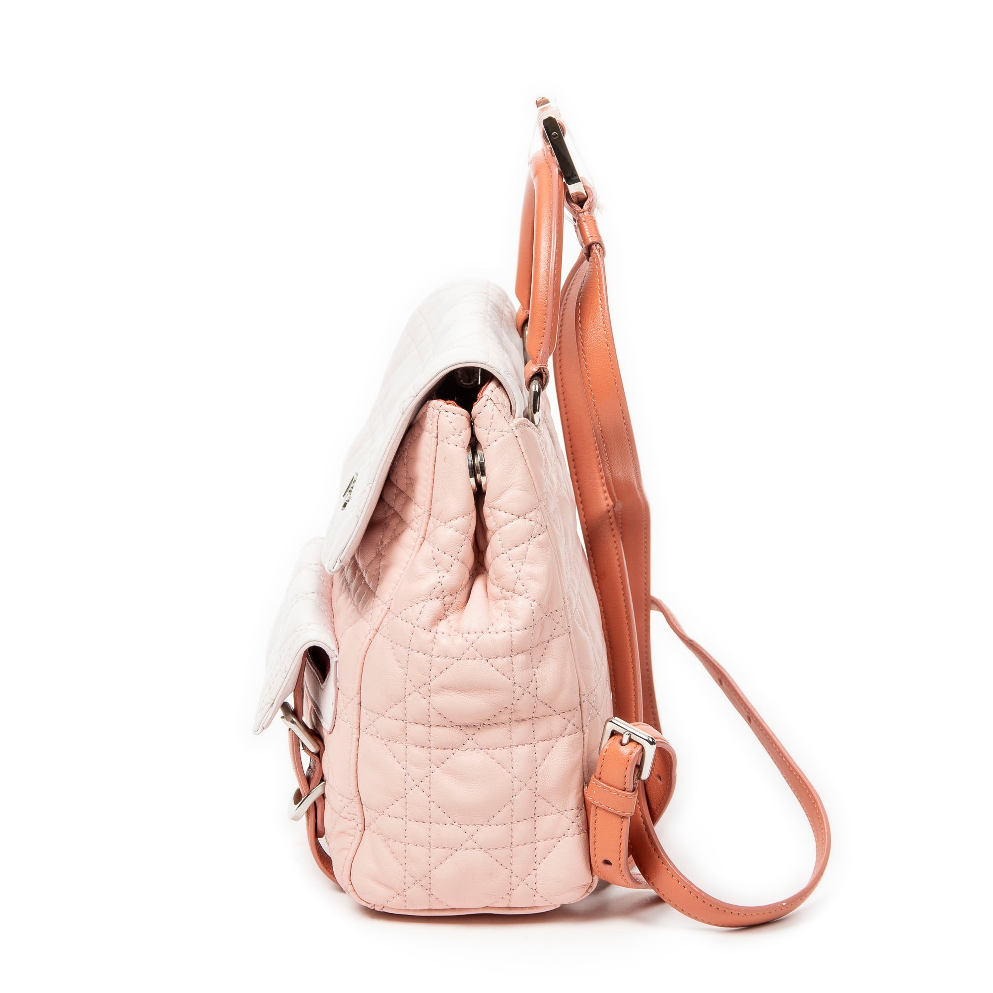 Backpack Small Stardust Backpack Light Pink Cannage Lambskin Leather – BrandCo Paris