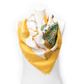 Scarf Scarf Mémoire d'Hermès Yellow 100% Twill Silk