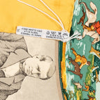 Scarf Scarf Mémoire d'Hermès Yellow 100% Twill Silk