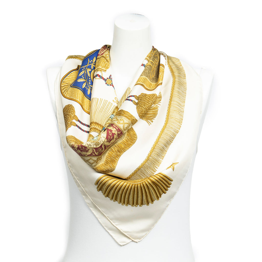 Scarf Scarf Ivory 100% Twill Silk