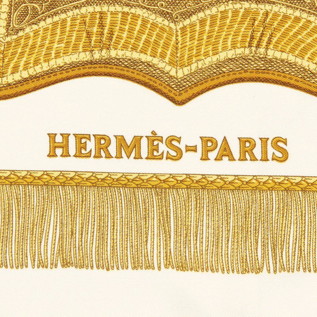 Scarf Scarf Ivory 100% Twill Silk