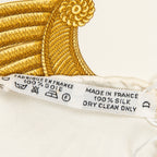 Scarf Scarf Ivory 100% Twill Silk