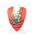 Scarf Scarf Red 100% Twill Silk