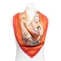 Scarf Scarf Hello Dolly Peach 100% Twill Silk