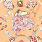 Scarf Scarf Hello Dolly Peach 100% Twill Silk