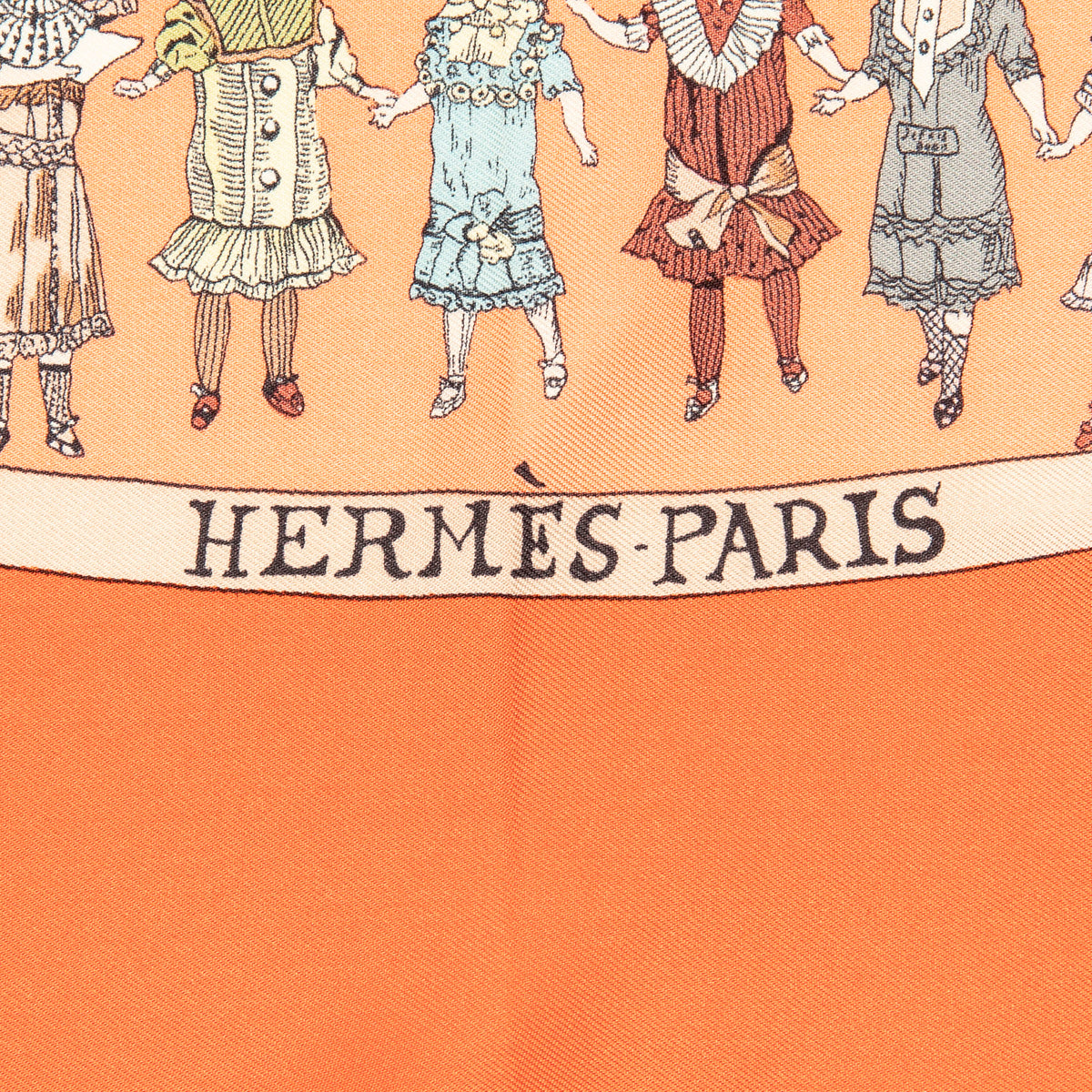 Scarf Scarf Hello Dolly Peach 100% Twill Silk
