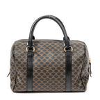 Shoulder Bag Vintage Small Boston Brown Macadam Coated Canvas