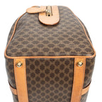Handbag Vintage Small Boston Brown Macadam Coated Canvas