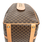 Handbag Vintage Small Boston Brown Macadam Coated Canvas