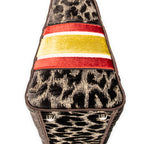 Shoulder Bag Medium Lady D-Lite Beige Embroidered Velvet Canvas