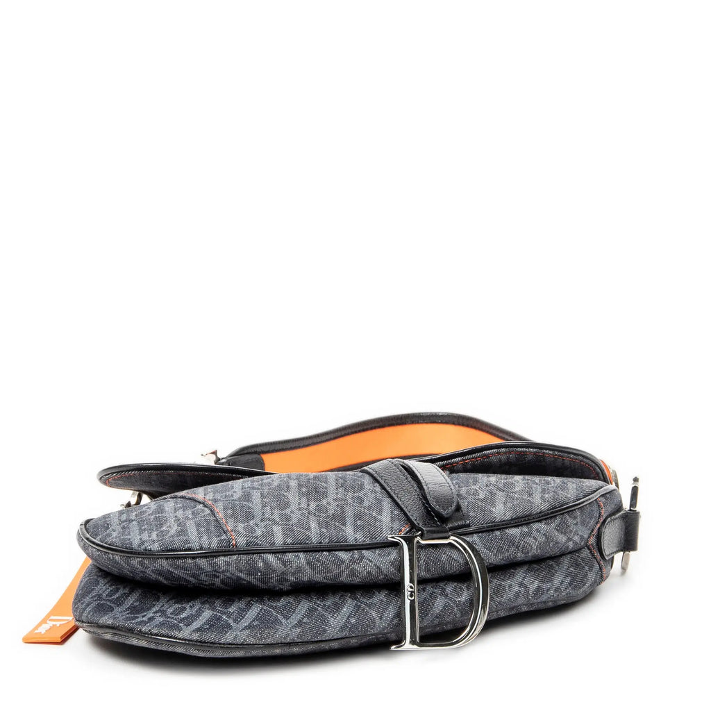 Dior - Sac Saddle Flight Line - Denim Bleu