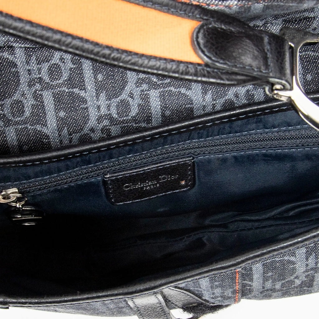 Dior - Sac Saddle Flight Line - Denim Bleu